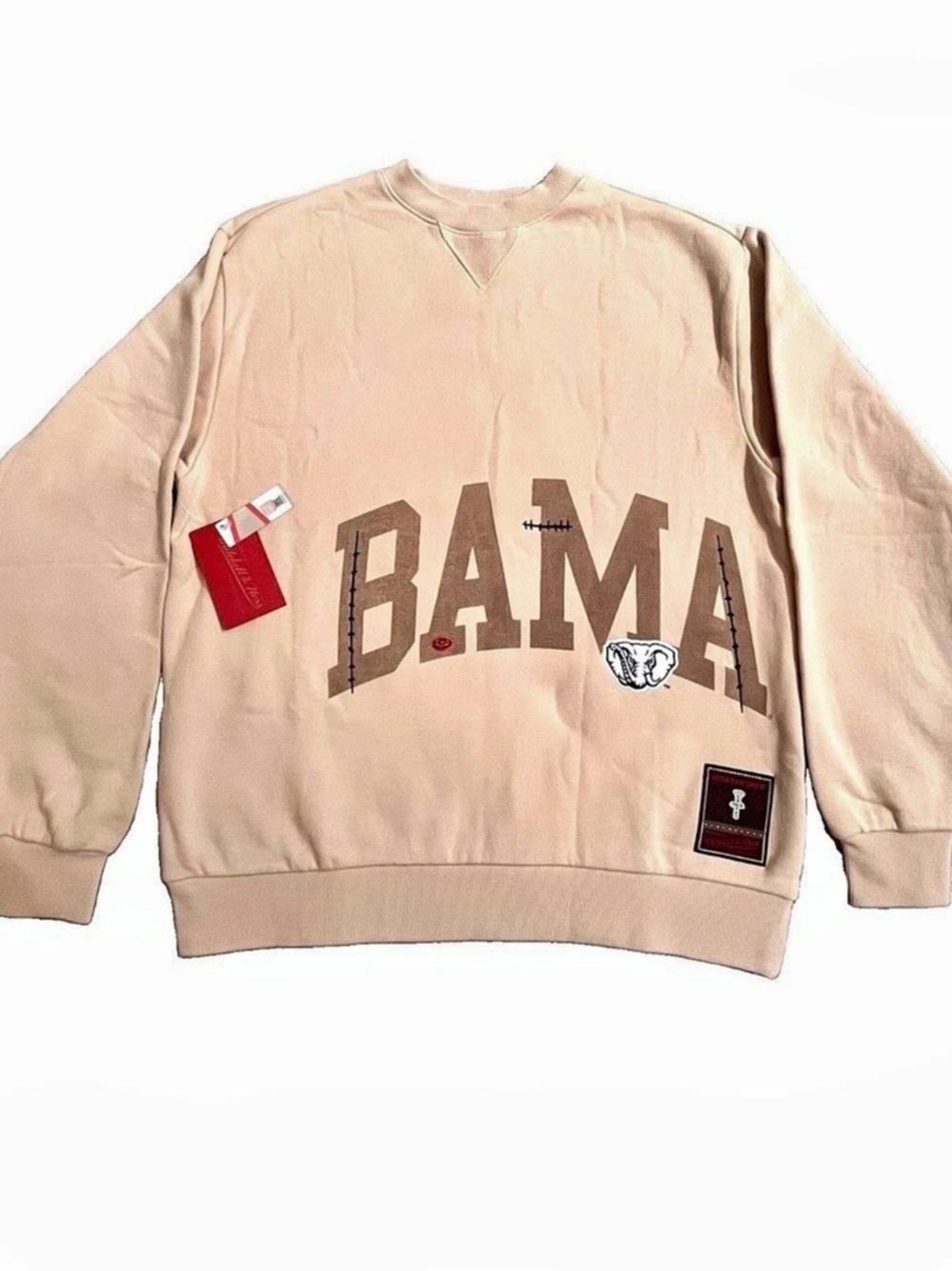 Travis Scott x Mitchell & Ness
University of Alabama
Crimson Tide Tan Sweatshirt